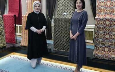 Emine Erdoğan, Özbekistan Cumhurbaşkanı’nın eşi Mirziyoyeva ile bir araya geldi